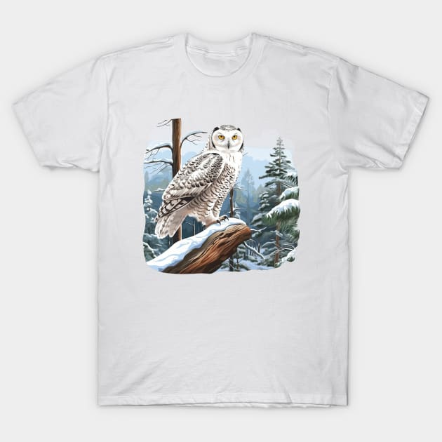 Snowy Owl T-Shirt by zooleisurelife